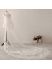 Ivory Fairy Lace Cathedral Wedding Veil Two Tier Bridal Veil